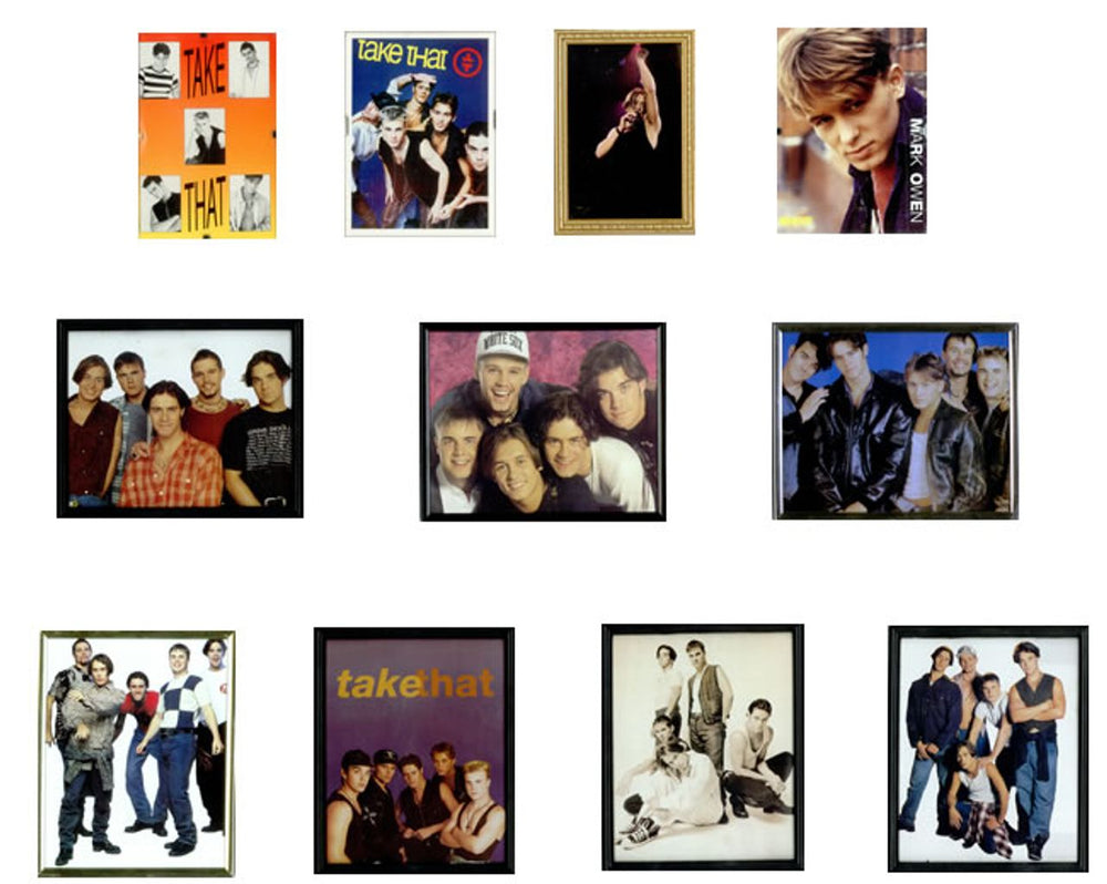 Take That Collection of Framed Pictures & Portraits UK memorabilia 11 FRAMED PHOTOS