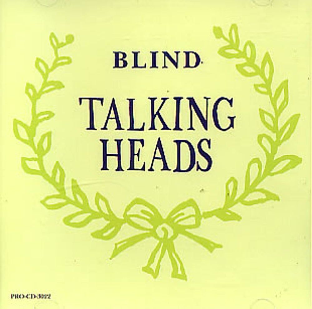 Talking Heads Blind US Promo CD single (CD5 / 5") PRO-CD-3022