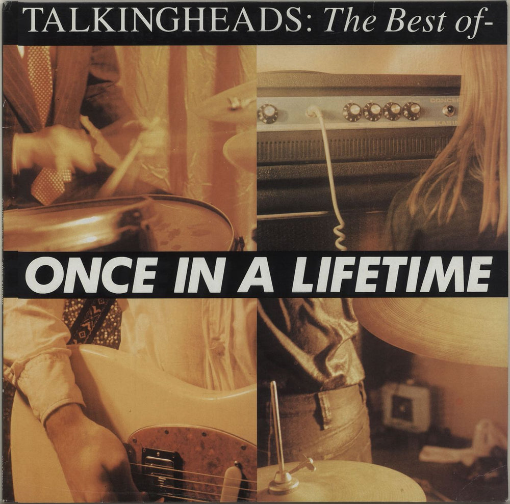 Talking Heads The Best Of - Once In A Lifetime UK vinyl LP album (LP record) EMD1039