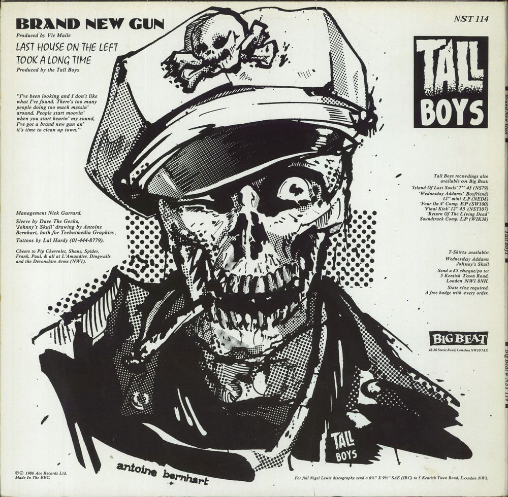 Tall Boys Brand New Gun UK 12" vinyl single (12 inch record / Maxi-single)