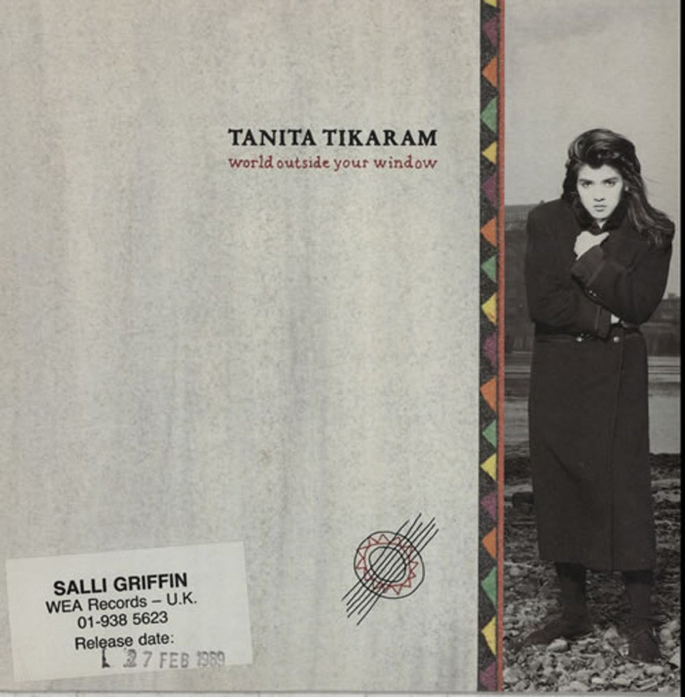 Tanita Tikaram World Outside Your Window UK 7" vinyl single (7 inch record / 45) YZ363