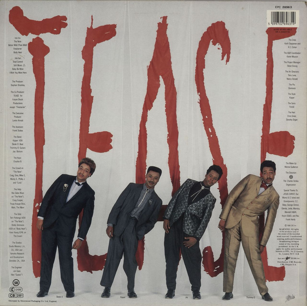 Tease Tease UK vinyl LP album (LP record) 5099702696319