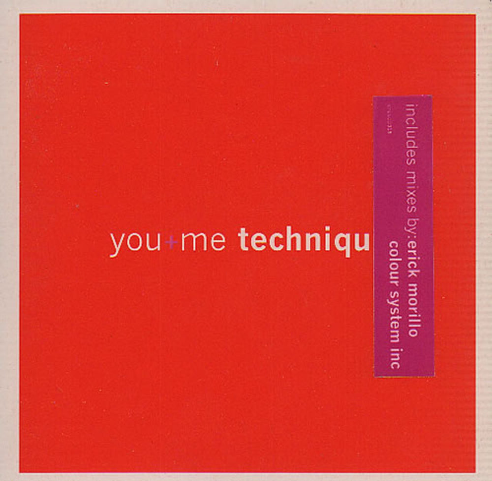 Technique You + Me UK CD single (CD5 / 5") CRESCD315