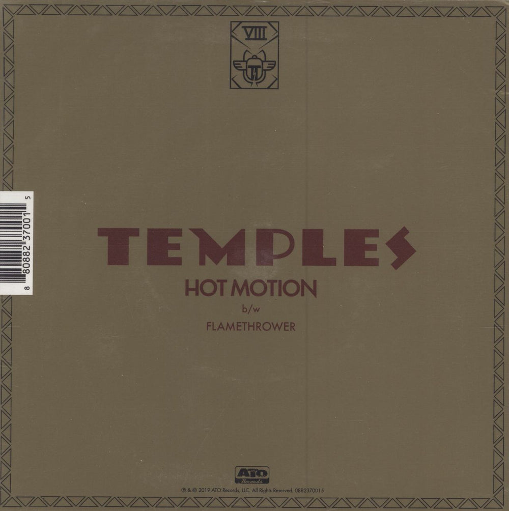 Temples Hot Motion UK 7" vinyl single (7 inch record / 45) 880882370015