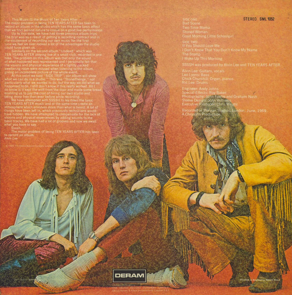 Ten Years After Ssssh! - VG UK vinyl LP album (LP record)