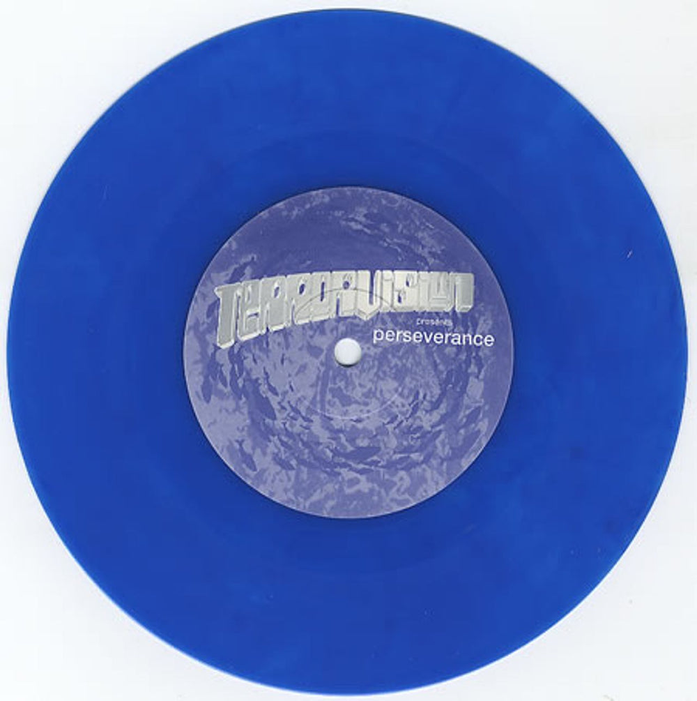 Terrorvision Perseverance - Blue Vinyl UK 7" vinyl single (7 inch record / 45) TVS07PE60711