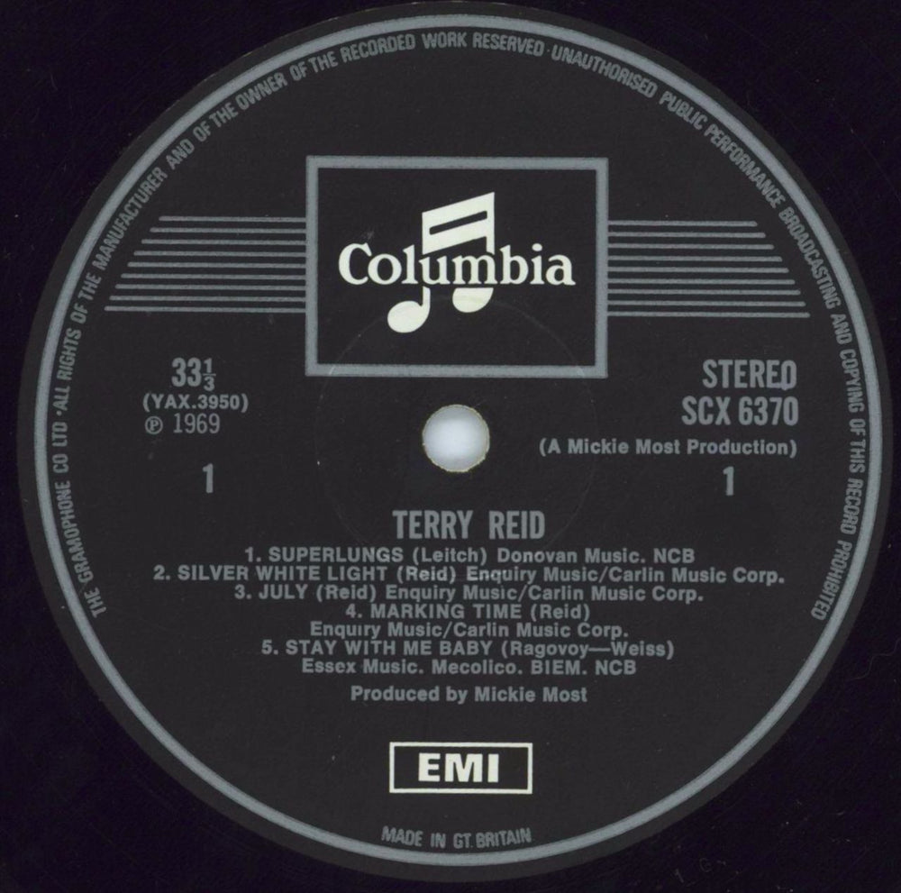 Terry Reid Terry Reid - 1st UK vinyl LP album (LP record) YEILPTE418030