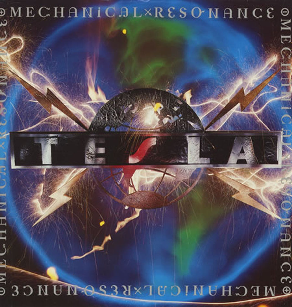 Tesla Mechanical Resonance German vinyl LP album (LP record) 924120-1