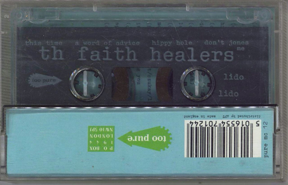 Th' Faith Healers Lido UK cassette album TF1CLLI771003