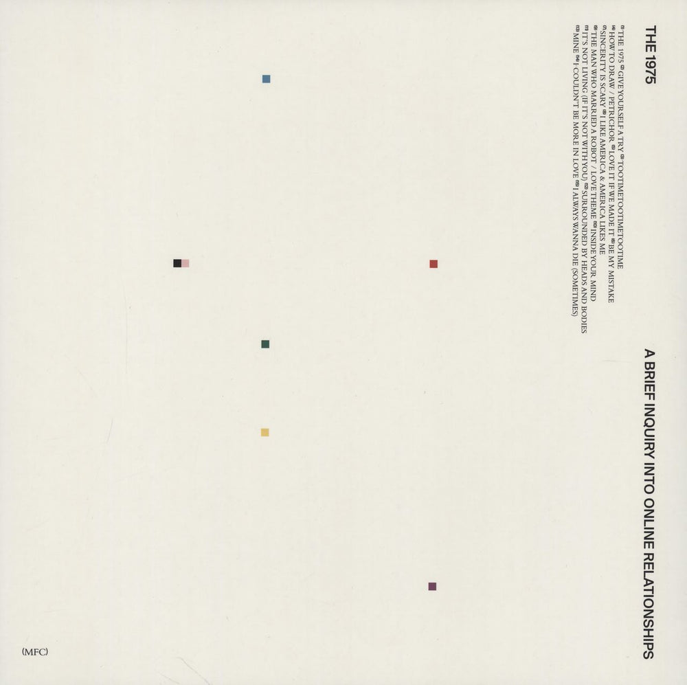 The 1975 A Brief Inquiry Into Online Relationships UK 2-LP vinyl record set (Double LP Album) DH00325