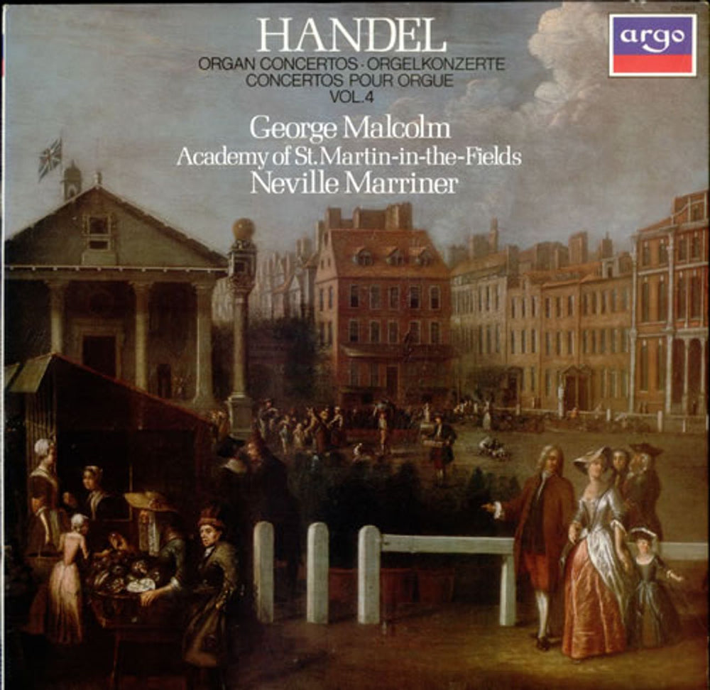 The Academy Of St. Martin-In-The-Fields Handel: Organ Concertos Vol. 4 UK vinyl LP album (LP record) ZRG942