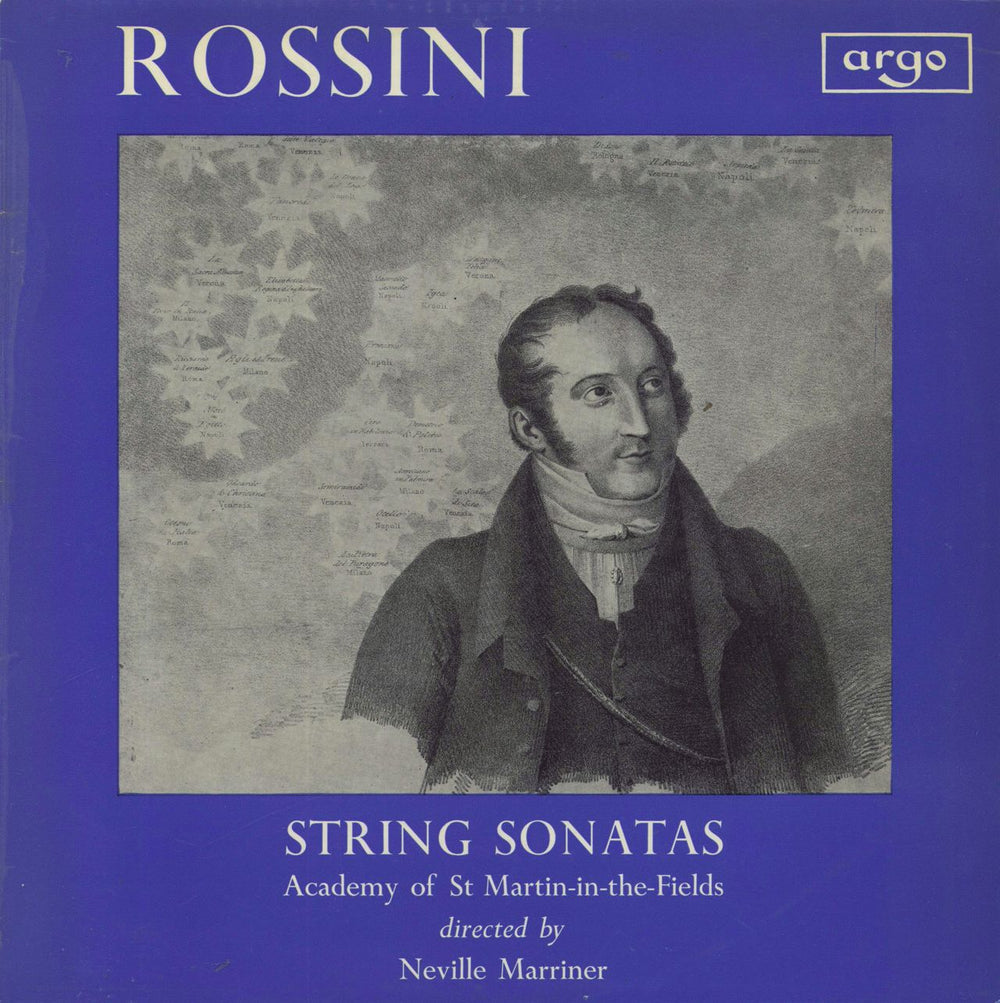 The Academy Of St. Martin-In-The-Fields Rossini String Sonatas - 1st - VG UK vinyl LP album (LP record) ZRG506