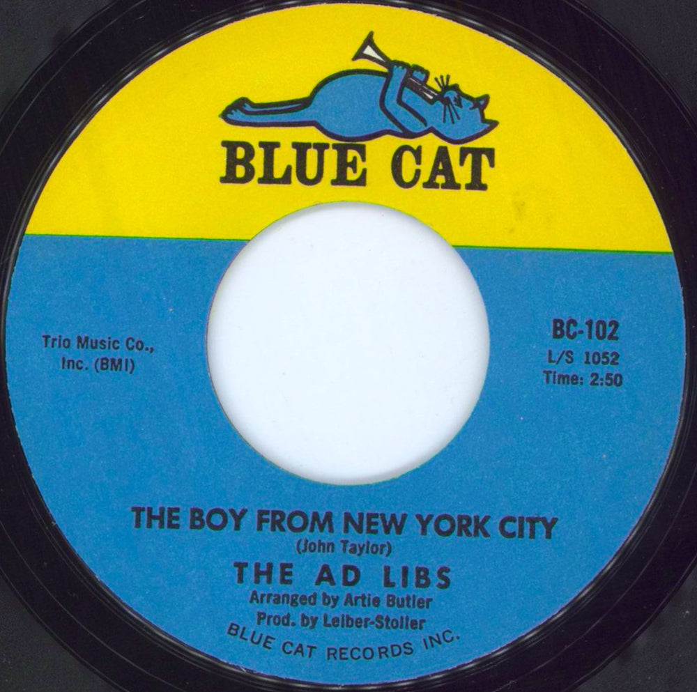 The Ad Libs The Boy From New York City US 7" vinyl single (7 inch record / 45) BC-102