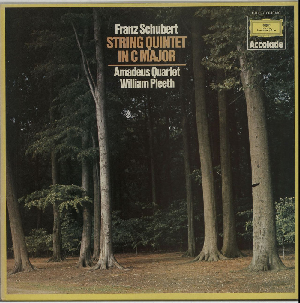 The Amadeus String Quartet Schubert: String Quintet In C Major UK vinyl LP album (LP record) 2542139