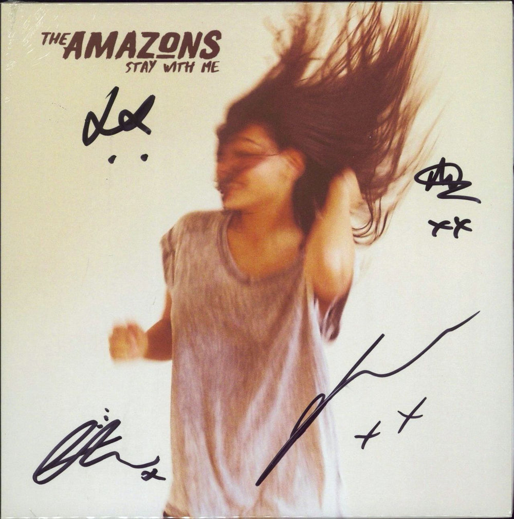 The Amazons Stay With Me - Autographed - Sealed UK 7" vinyl single (7 inch record / 45) AMAZ0002