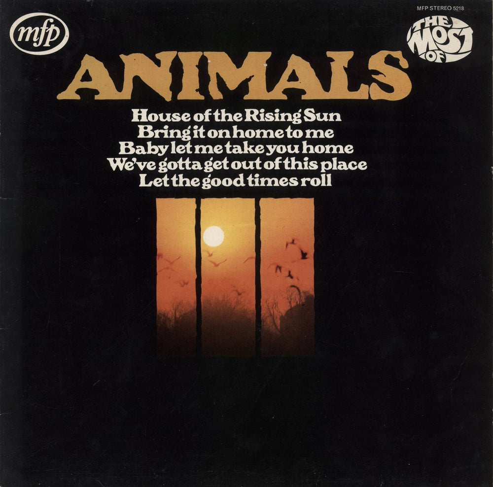 The Animals The Most Of The Animals - 3rd UK vinyl LP album (LP record) MFP5218