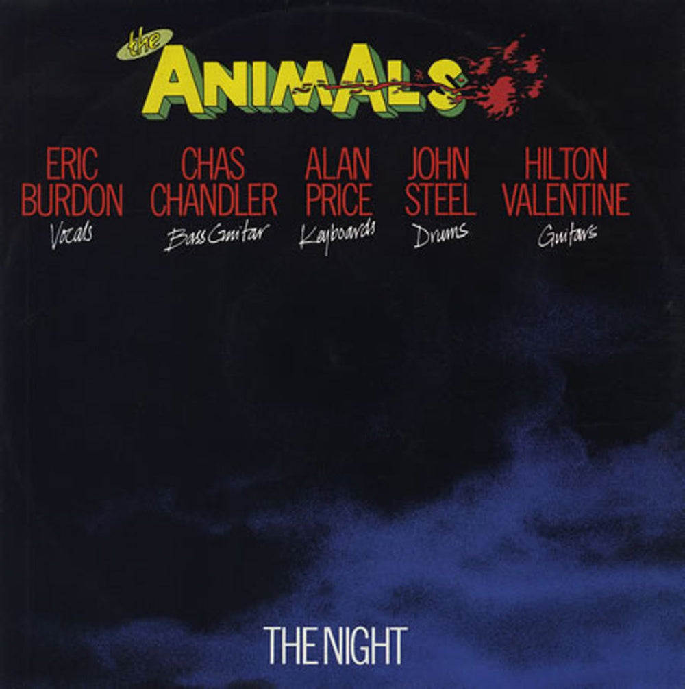 The Animals The Night UK 12" vinyl single (12 inch record / Maxi-single) PFSX1019