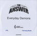 The Answer Everyday Demons UK Promo CD-R acetate CD-R ACETATE