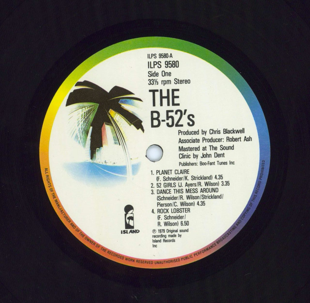 The B-52's The B-52's - 4th - Island Stickered UK vinyl LP album (LP record)