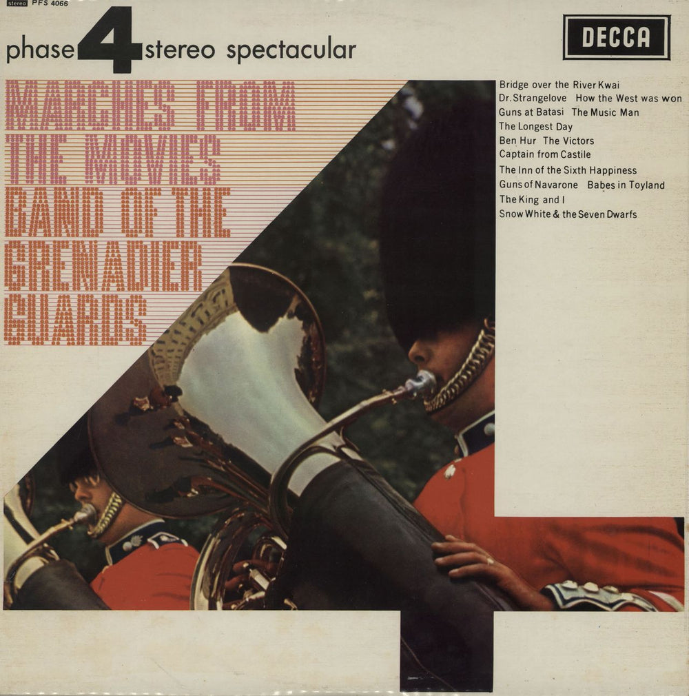 The Band Of The Grenadier Guards Marches From The Movies UK vinyl LP album (LP record) PFS4066