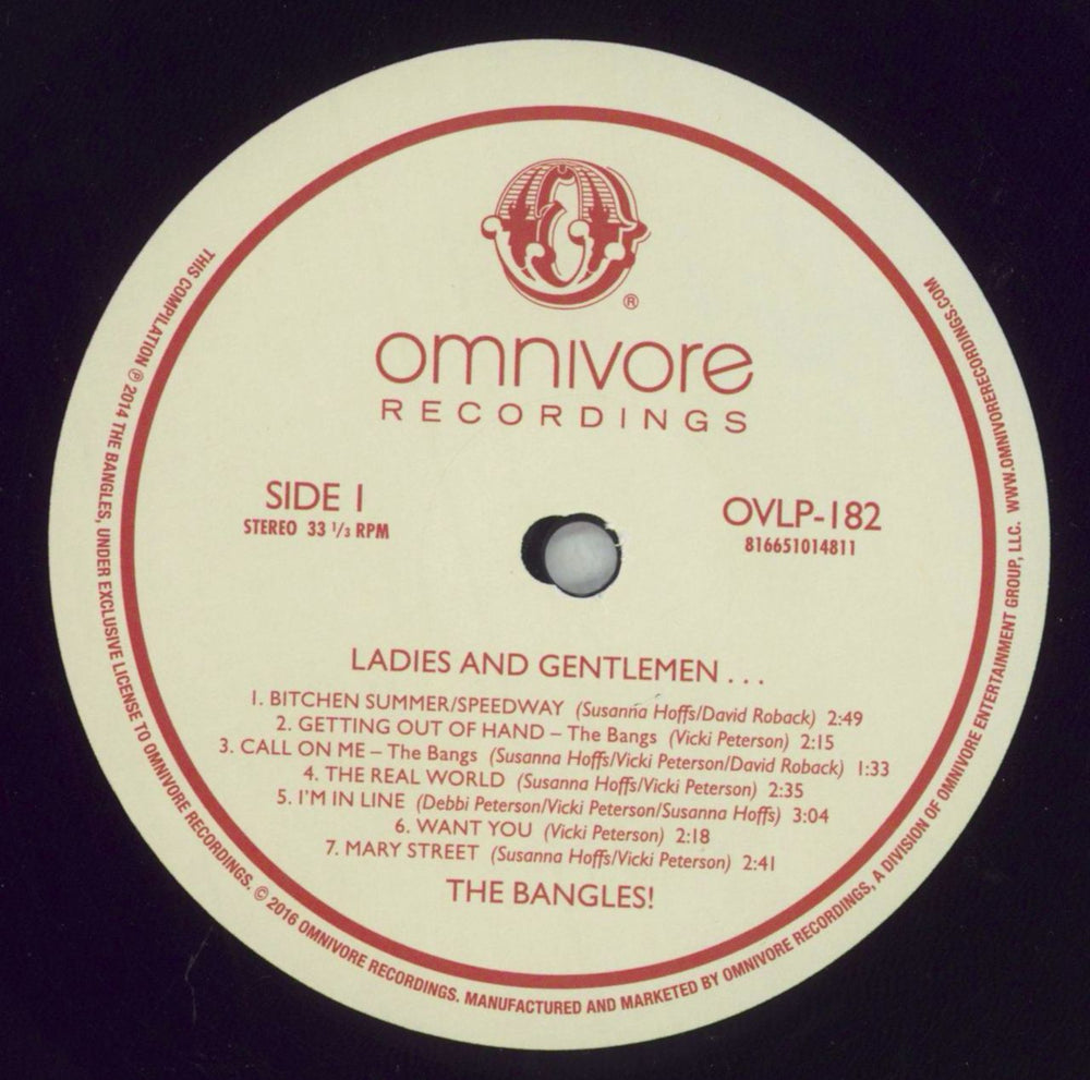The Bangles Ladies And Gentlemen… The Bangles! US vinyl LP album (LP record) BGLLPLA828400