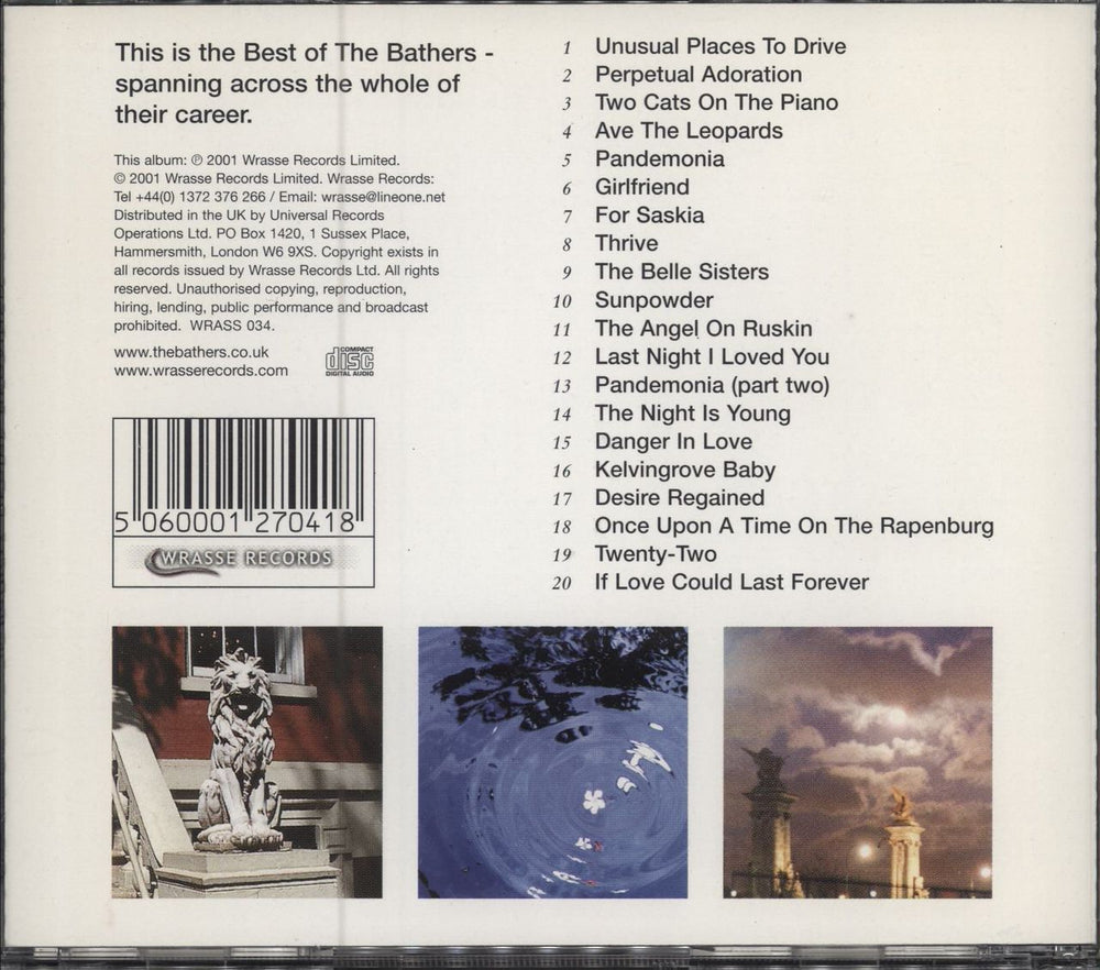 The Bathers The Best Of The Bathers - Desire Regained UK CD album (CDLP)