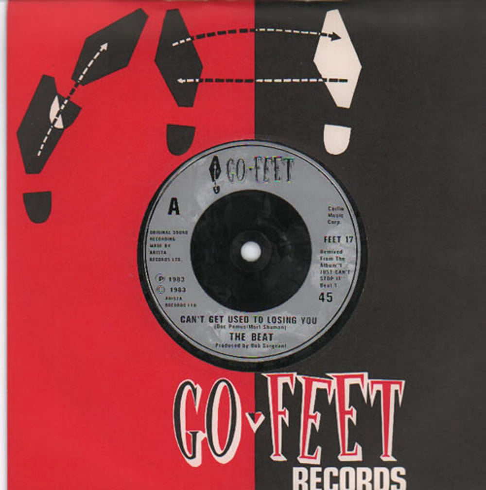 The Beat Can't Get Used To Losing You UK 7" vinyl single (7 inch record / 45) FEET17