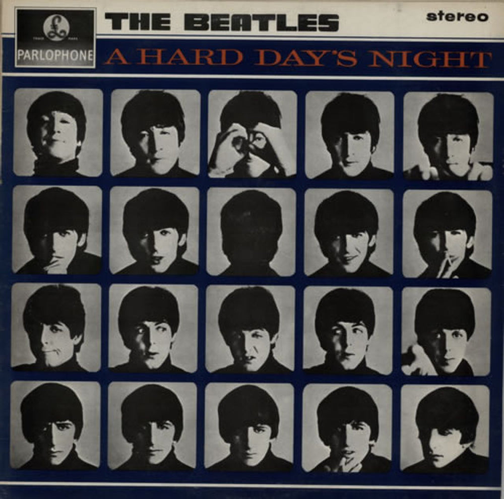 The Beatles A Hard Day's Night - EMI - Glossy UK vinyl LP album (LP record) PCS3058