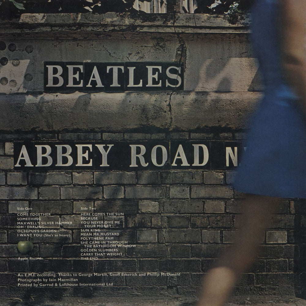 The Beatles Abbey Road - Pathé UK vinyl LP album (LP record)