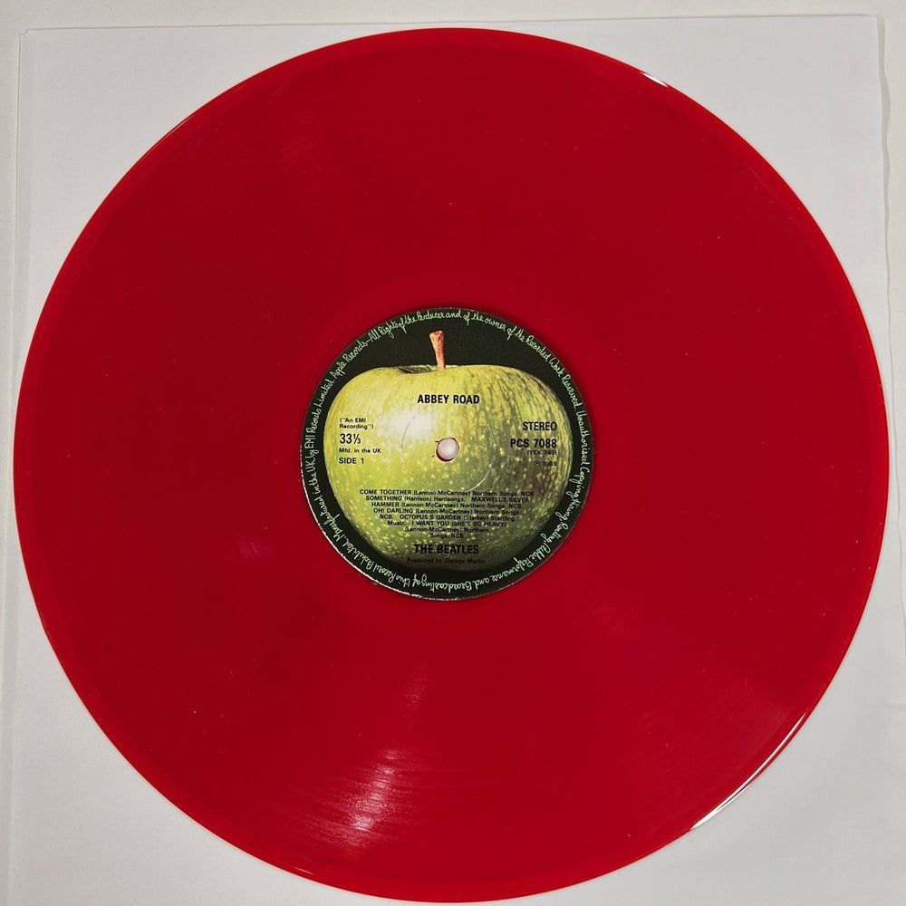 The Beatles Abbey Road - Red Vinyl - 1 Of Only 4 Copies Pressed UK vinyl LP album (LP record) PCS7088