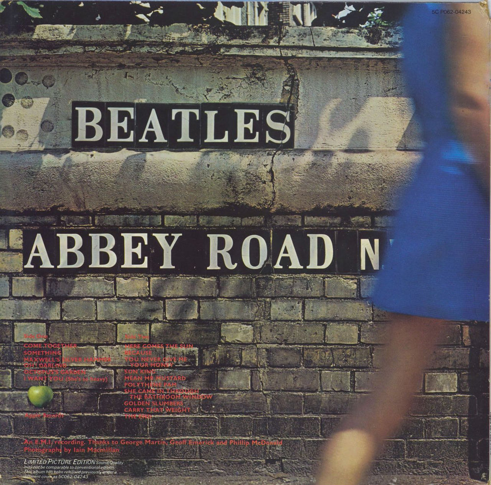 The Beatles Abbey Road - VG Dutch picture disc LP (vinyl picture disc album)