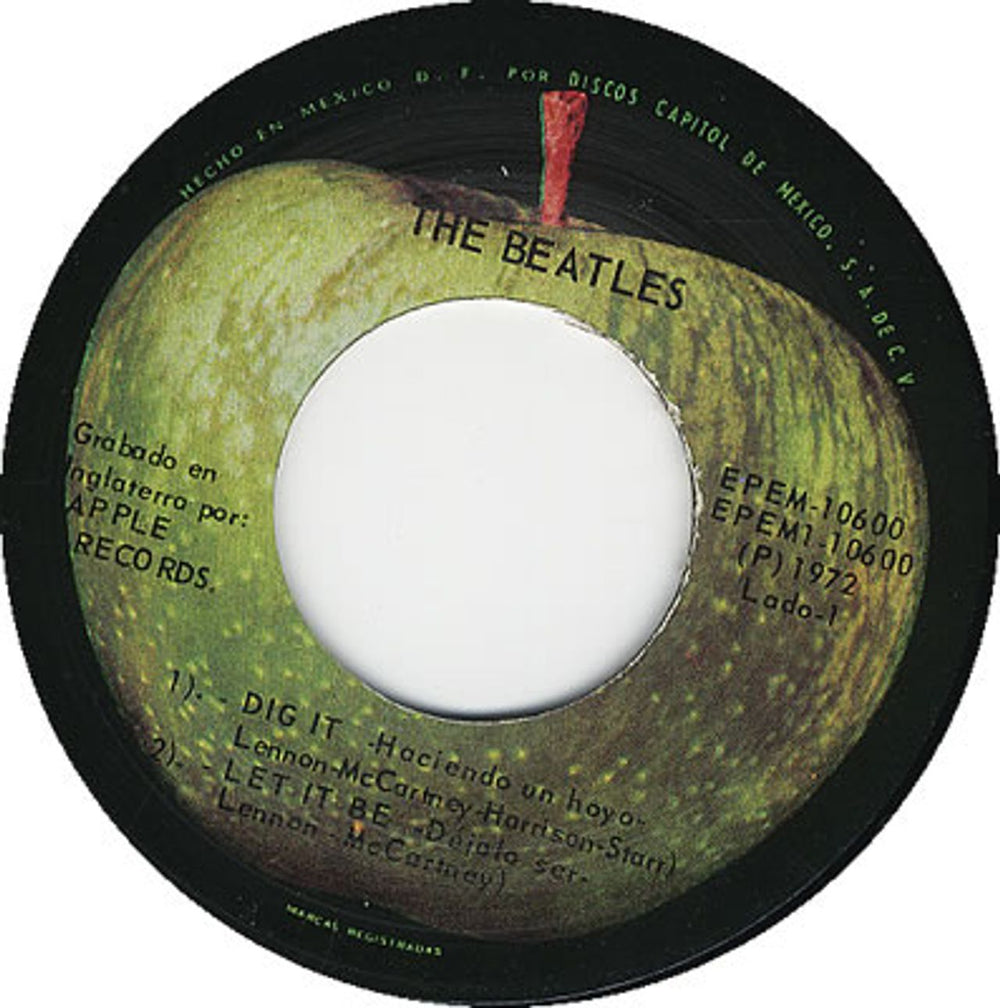 The Beatles Dejalo Ser - Let It Be EP Mexican 7" vinyl single (7 inch record / 45) BTL07DE303156