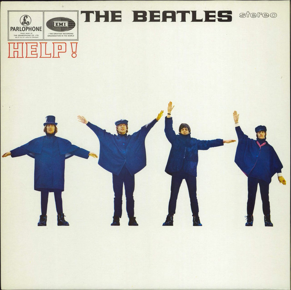 The Beatles Help! - barcoded UK vinyl LP album (LP record) PCS3071