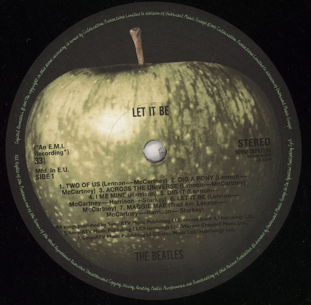 The Beatles Let It Be - 180gram Vinyl - 2017 issue UK vinyl LP album (LP record) BTLLPLE724136