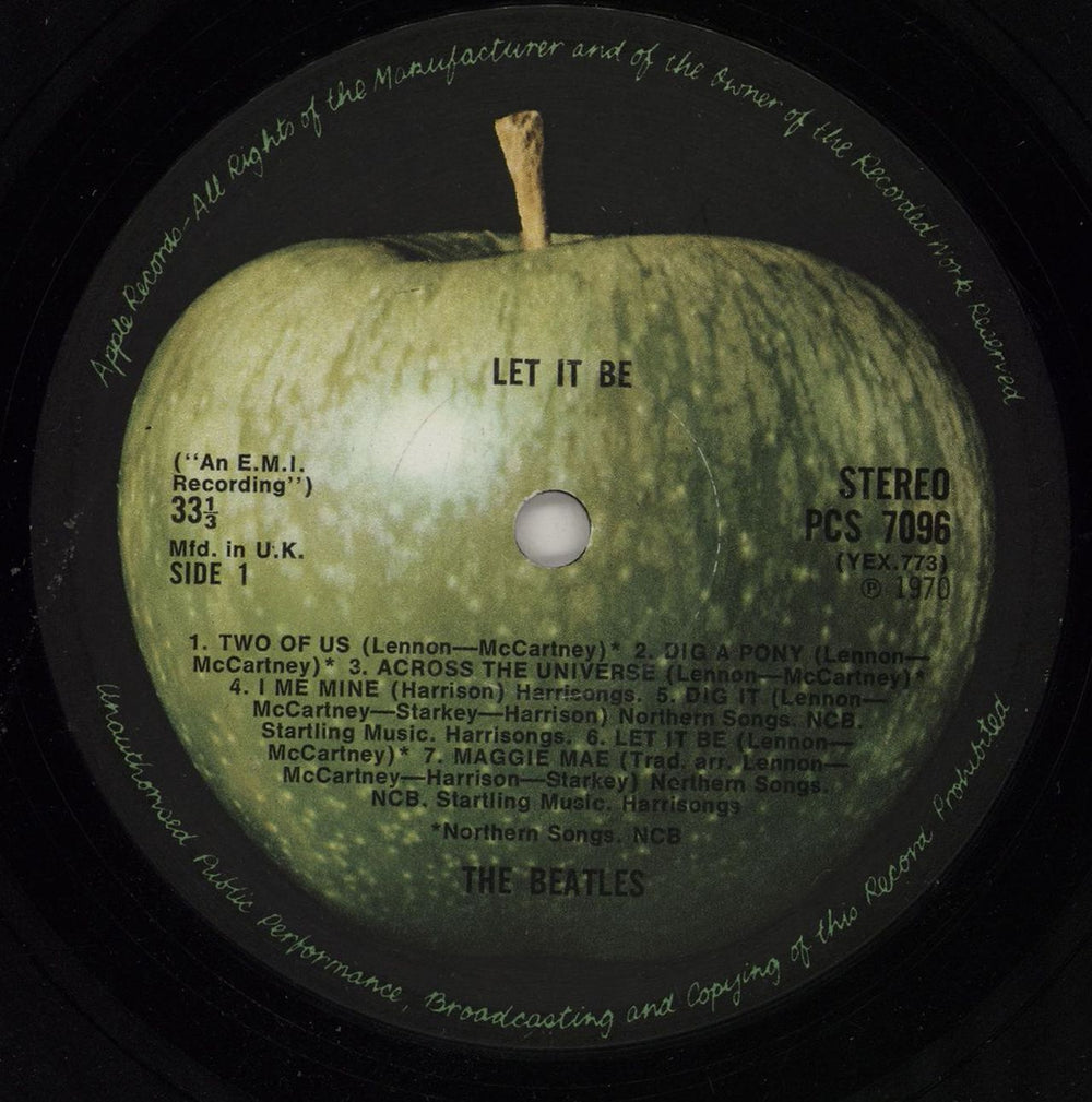 The Beatles Let It Be - 1st - G UK vinyl LP album (LP record) BTLLPLE755673