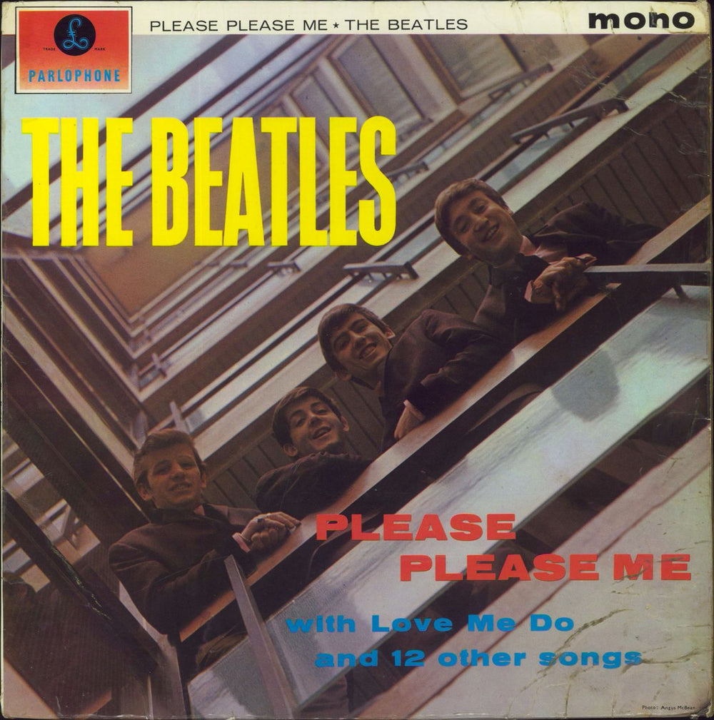 The Beatles Please Please Me - Decca - VG UK vinyl LP album (LP record) PMC1202