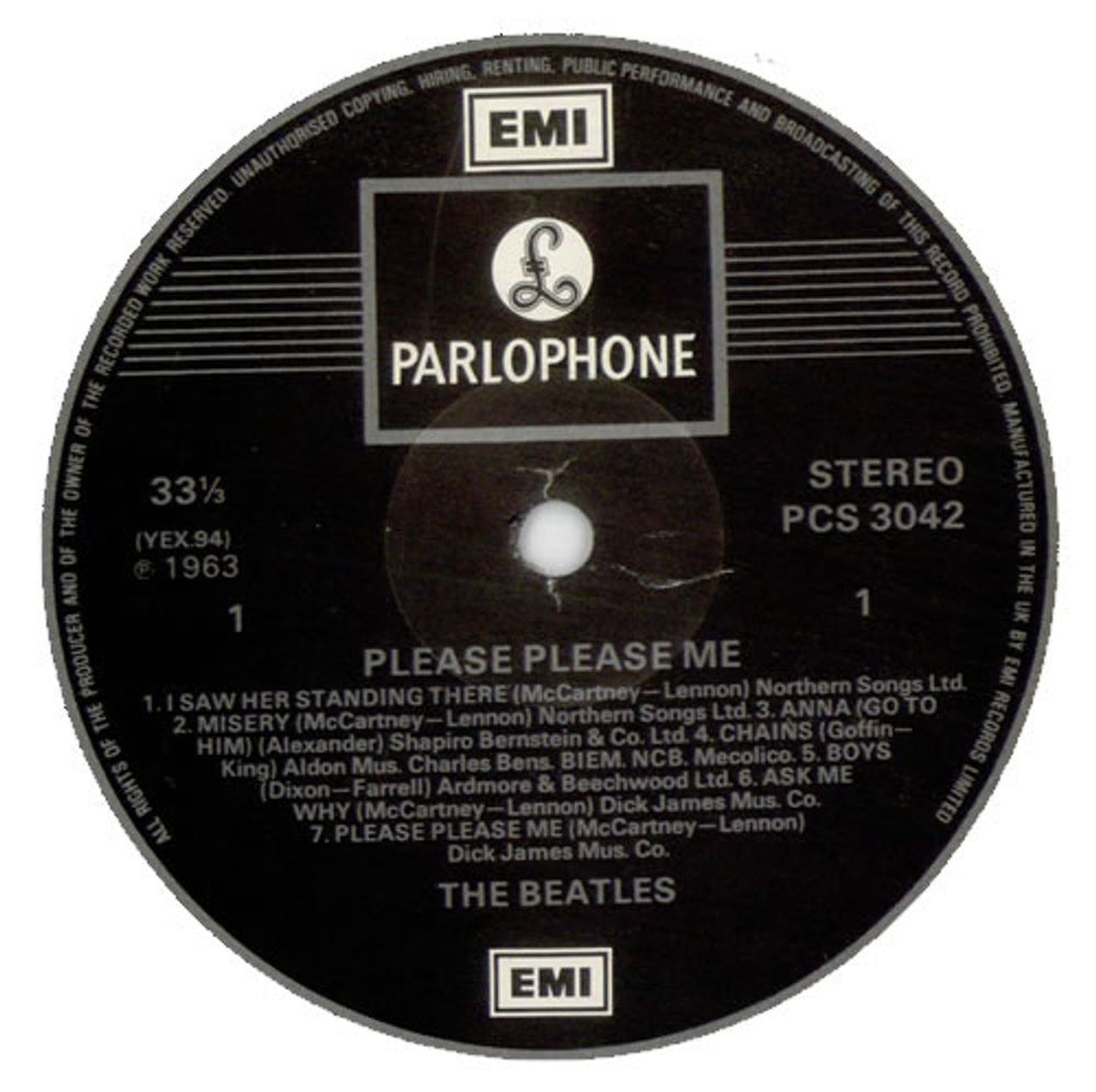 The Beatles Please Please Me - Early 80s - All Rights UK vinyl LP album (LP record) BTLLPPL271795