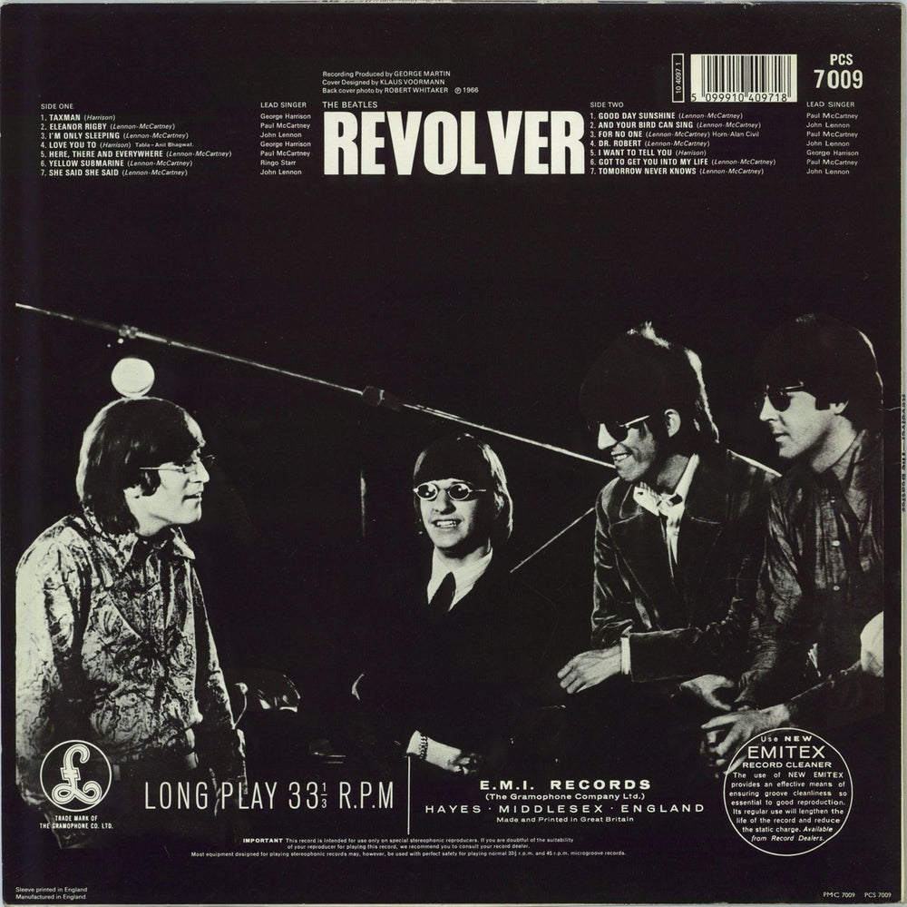 The Beatles Revolver - barcoded - EX UK vinyl LP album (LP record) 5099910409718