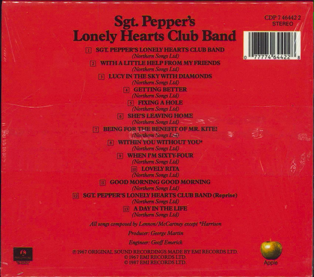 The Beatles Sgt. Pepper's - Sealed UK CD album (CDLP) 077774644228