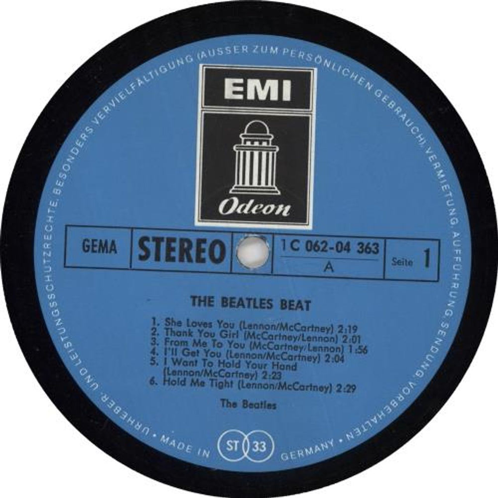 The Beatles The Beatles Beat - 2nd - EX German vinyl LP album (LP record)