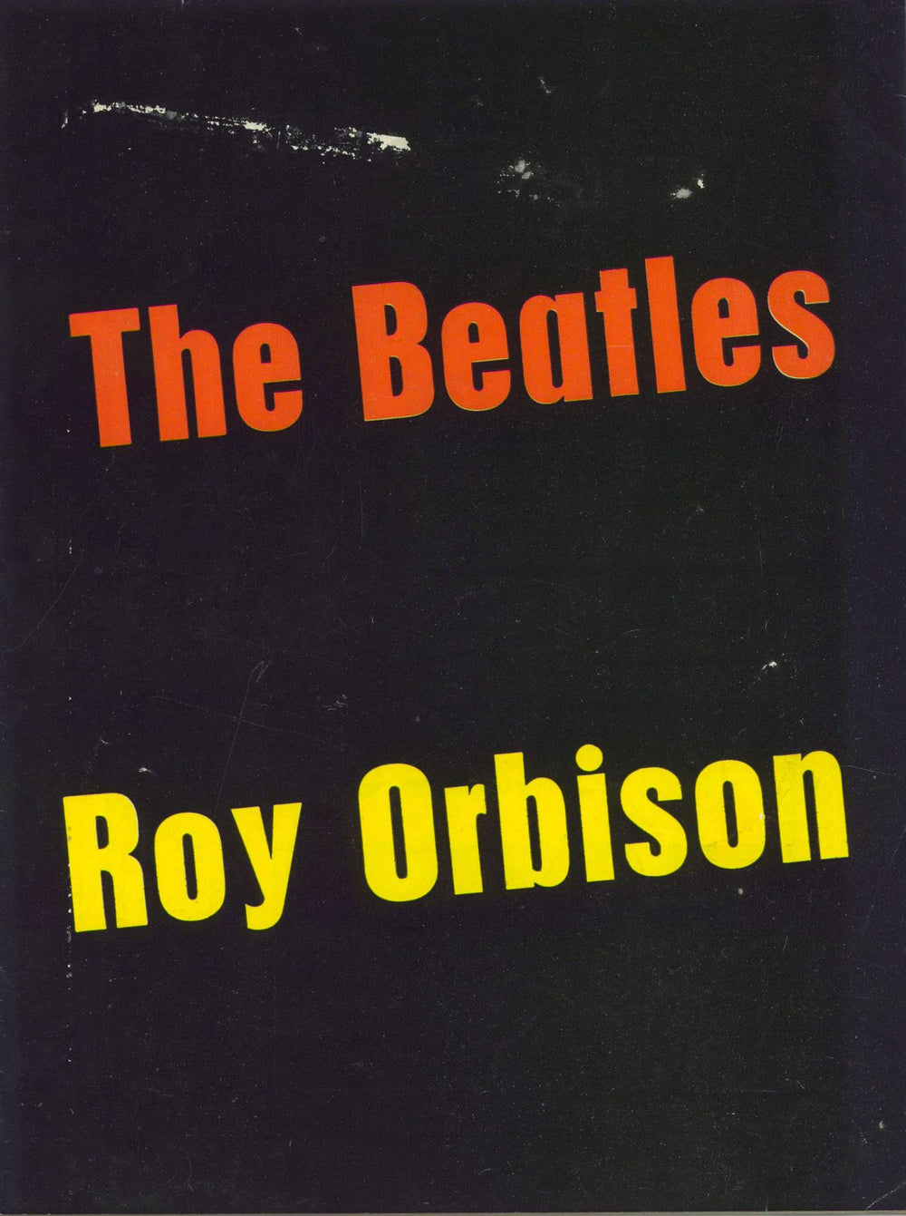 The Beatles The Beatles / Roy Orbison - EX UK tour programme TOUR PROGRAMME