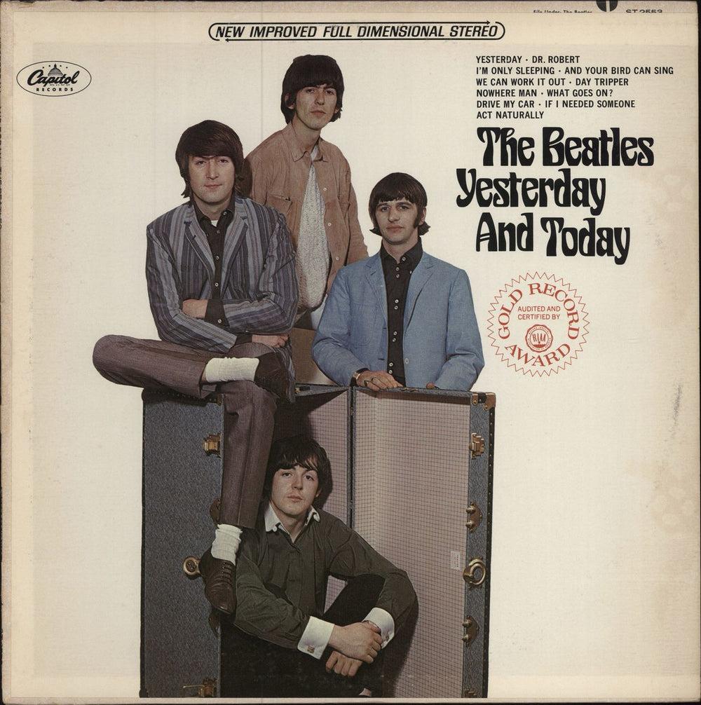 The Beatles Yesterday And Today - 2nd Apple + RIAA - VG US vinyl LP album (LP record) ST2553