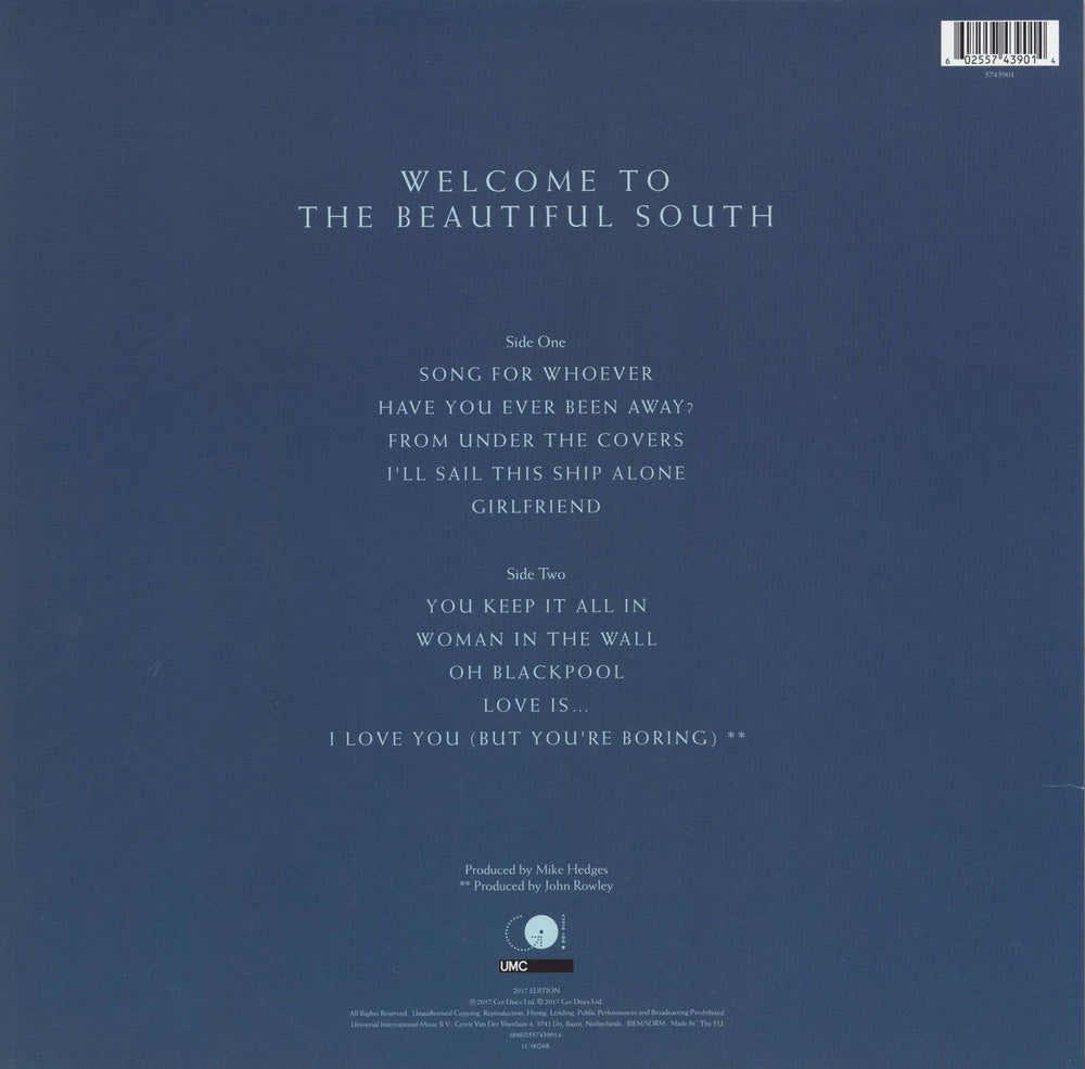 The Beautiful South Welcome To The Beautiful South - Fluffy Toy Cover UK vinyl LP album (LP record) 602557439014