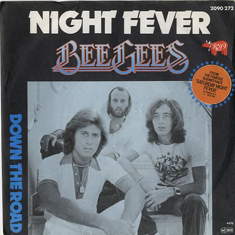 The Bee Gees Night Fever Belgian Promo 7" vinyl single (7 inch record / 45) 2090272