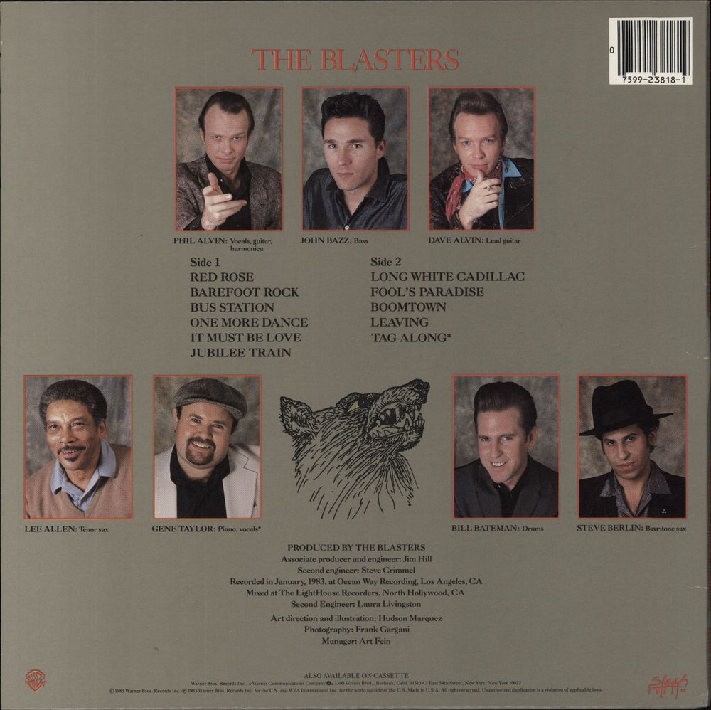 The Blasters Non Fiction US vinyl LP album (LP record)