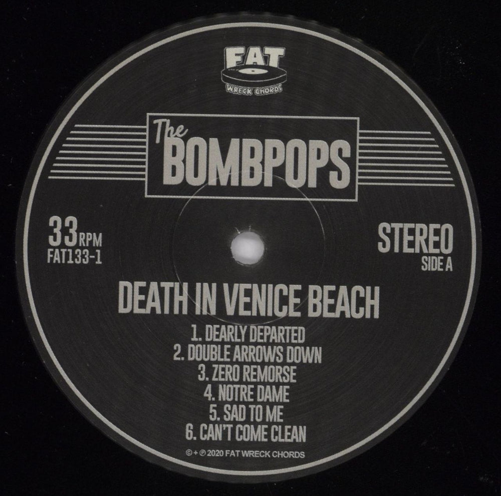 The Bombpops Death In Venice Beach US vinyl LP album (LP record) 6J1LPDE829245