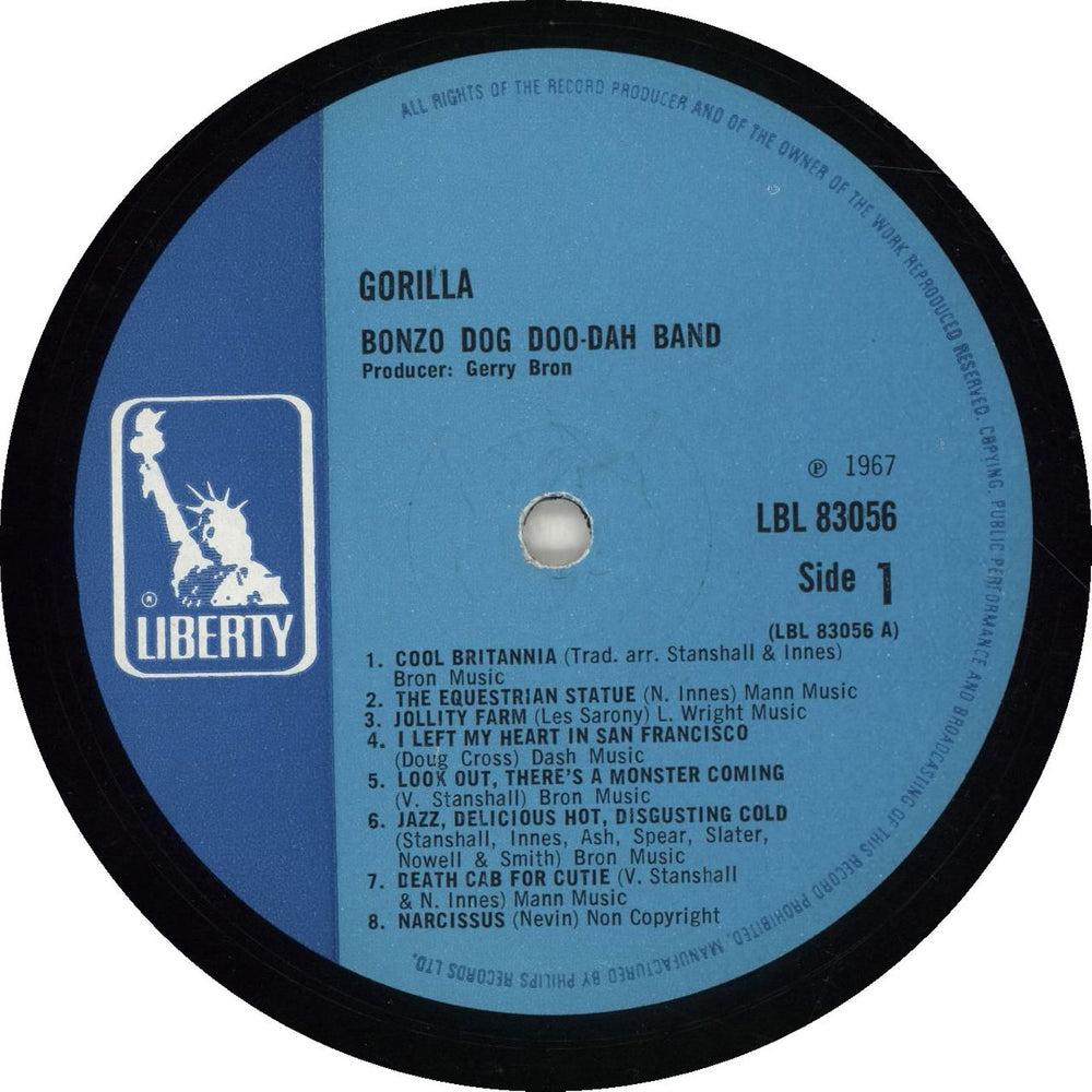 The Bonzo Dog Doo Dah Band Gorilla + Booklet - EX UK vinyl LP album (LP record)