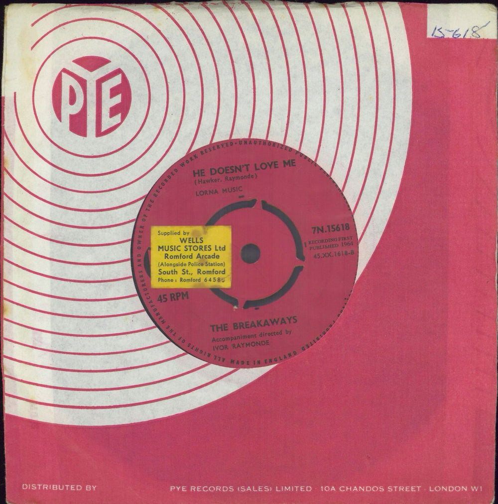 The Breakaways That's How It Goes UK 7" vinyl single (7 inch record / 45)
