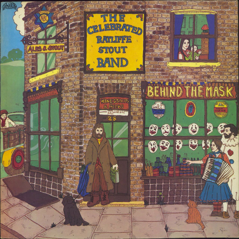 The Celebrated Ratliffe Stout Band Behind The Mask UK vinyl LP album (LP record) PLR020