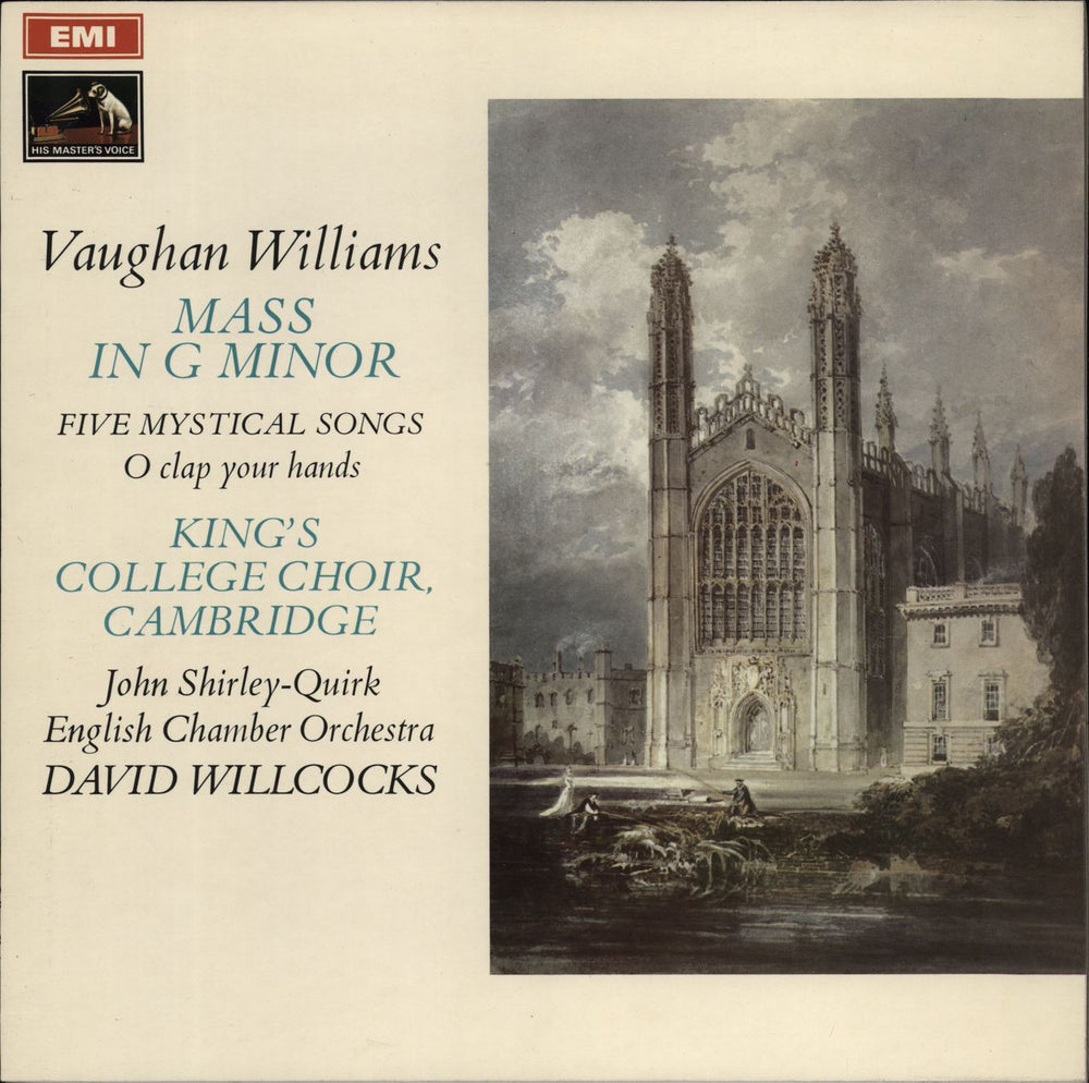 The Choir Of King's College, Cambridge Vaughan Williams: Mass In G Minor / Five Mystical Songs - 3rd UK vinyl LP album (LP record) ASD2458
